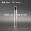 Flat Bottom Glass test tube (25*150mm) with bakelite screw cap